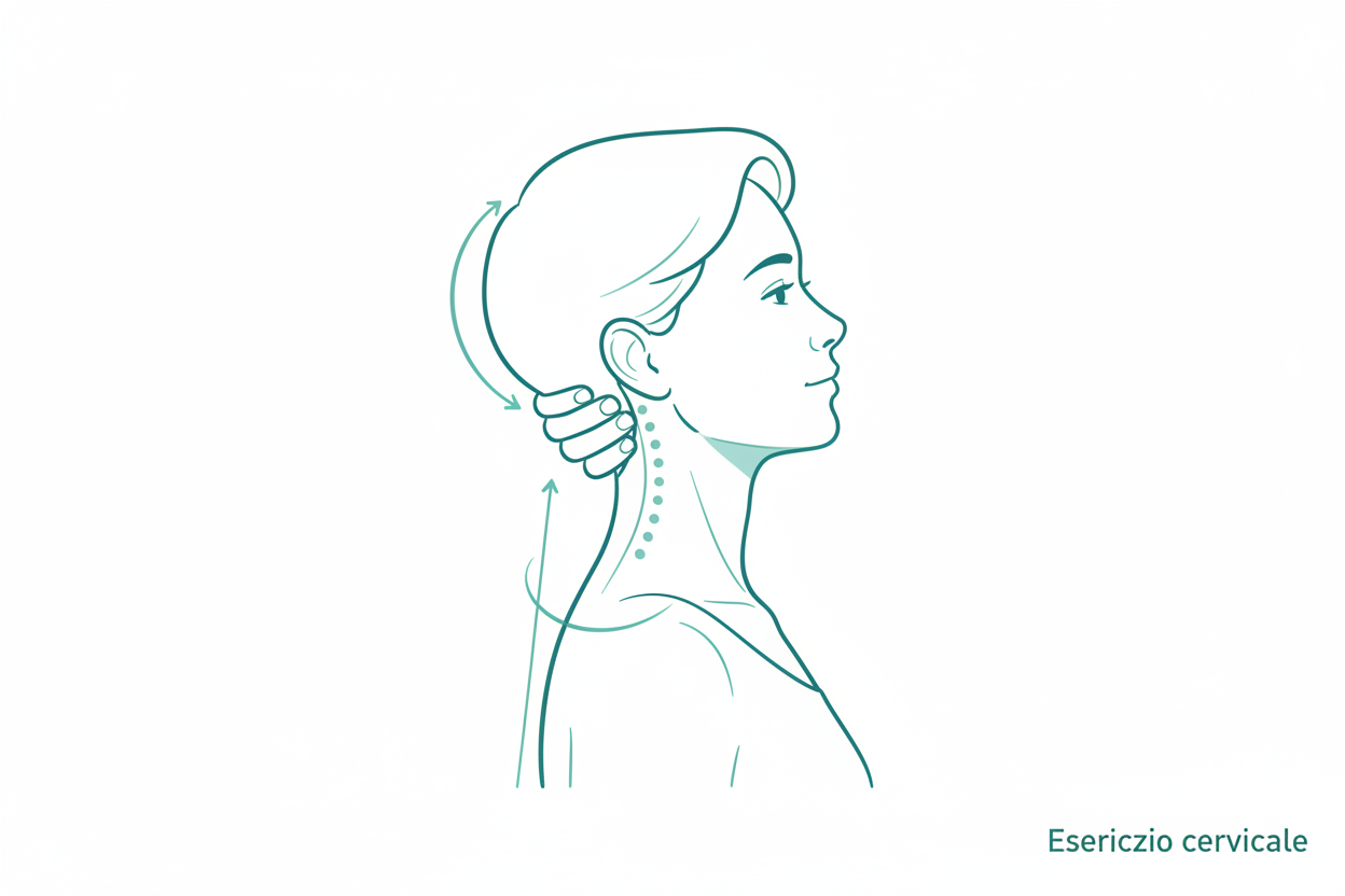 Esercizio cervicale Tech Neck