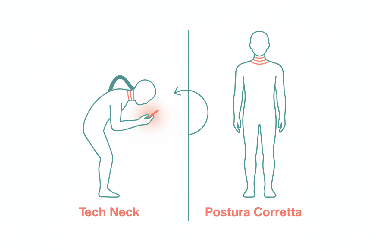 Before/After postura Tech Neck - Physicalead