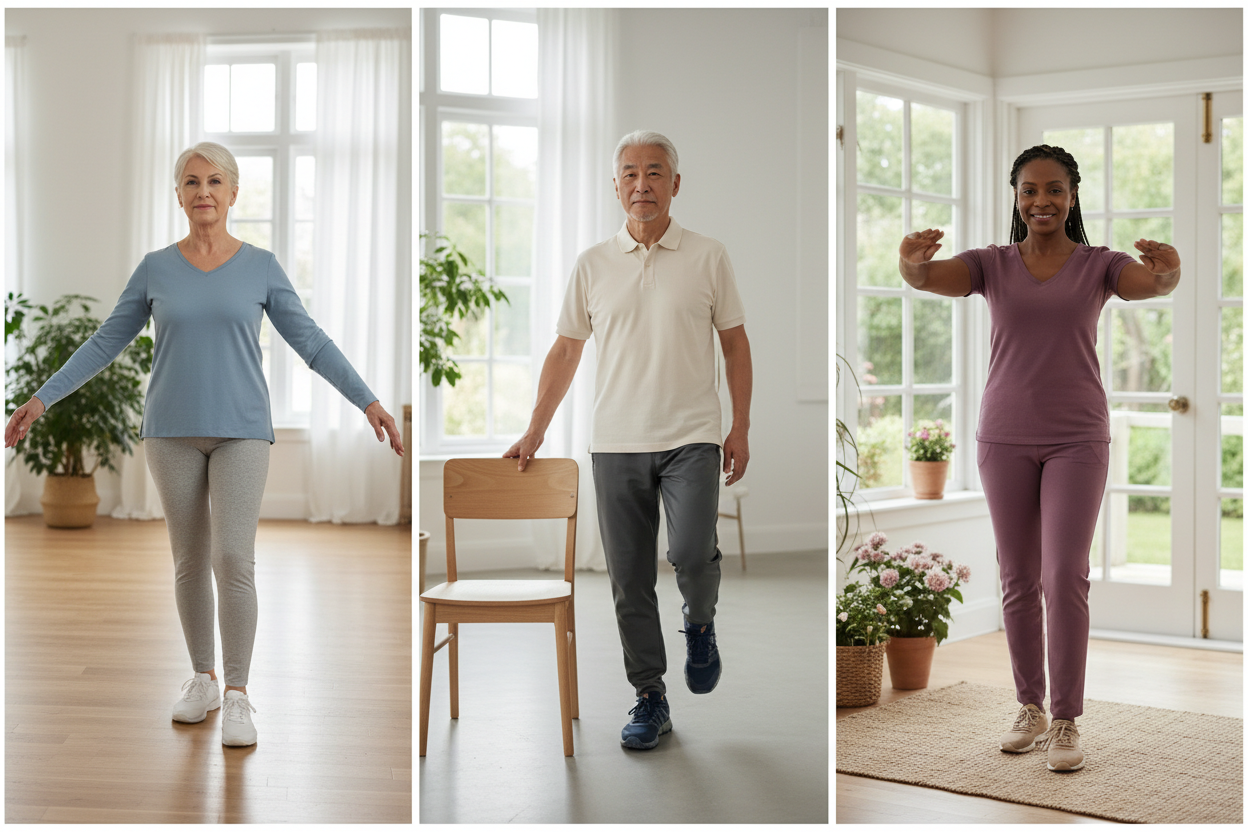Stabilità totale over 65. Esercizi quotidiani anticaduta